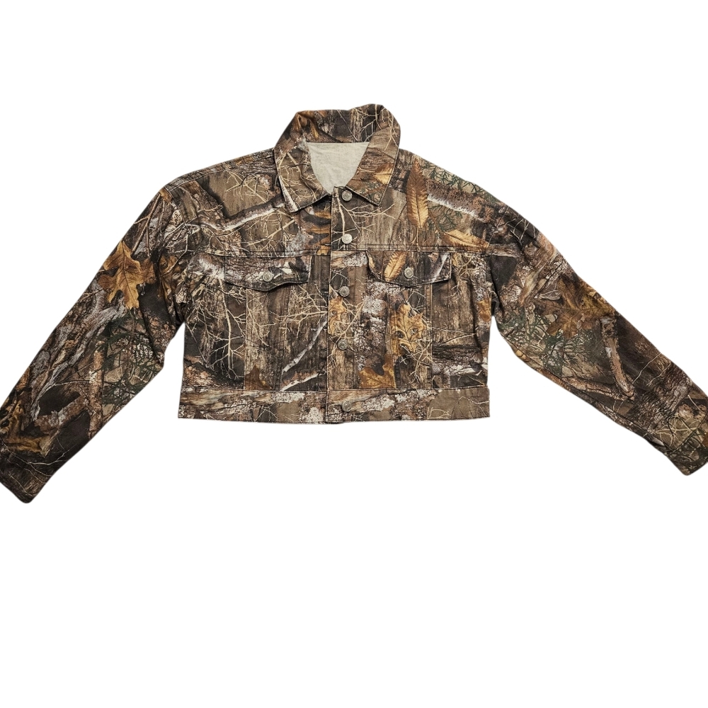 Camouflage Cropped Jacket